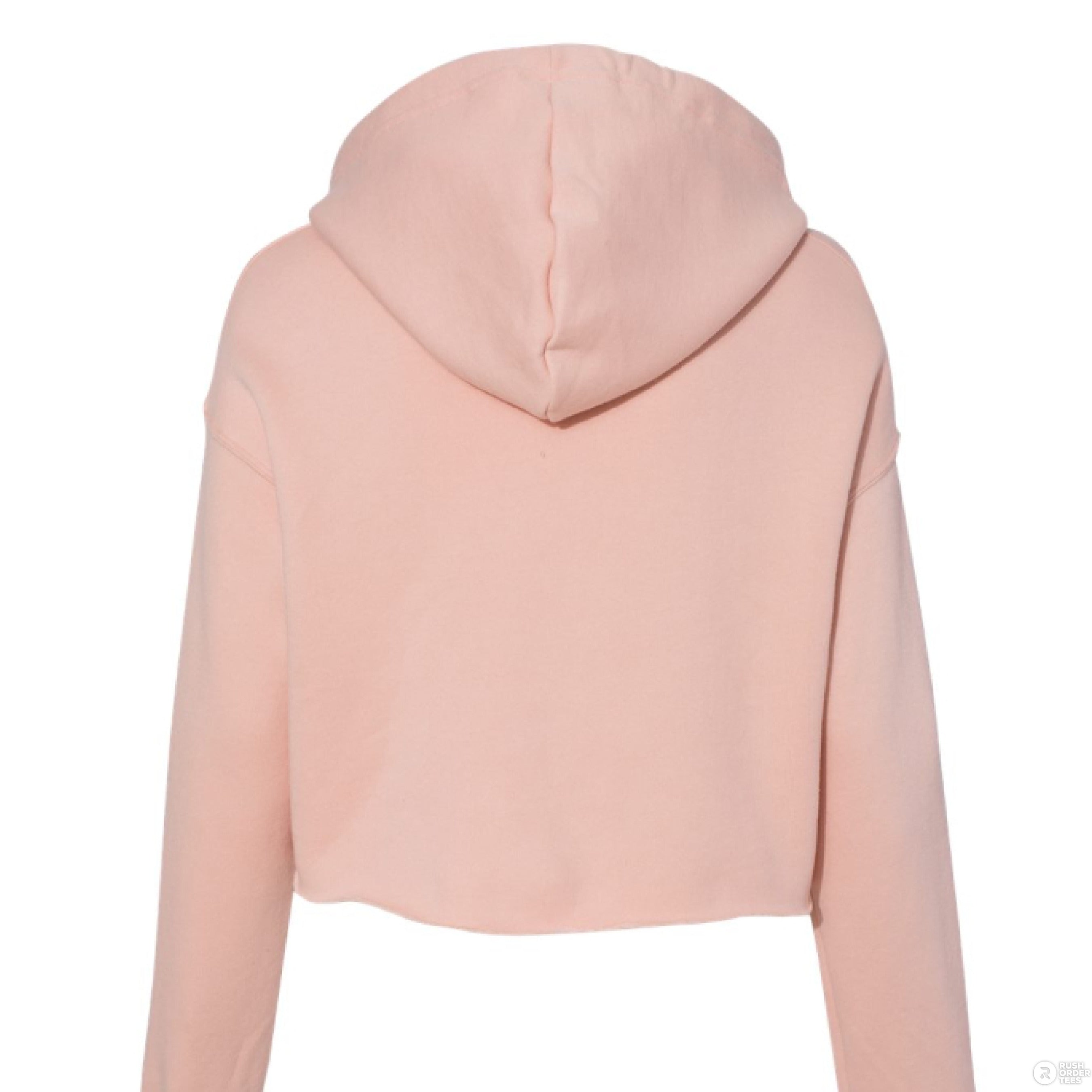 Customizable: Black Open Heart Locket Cropped Fleece Hoodie