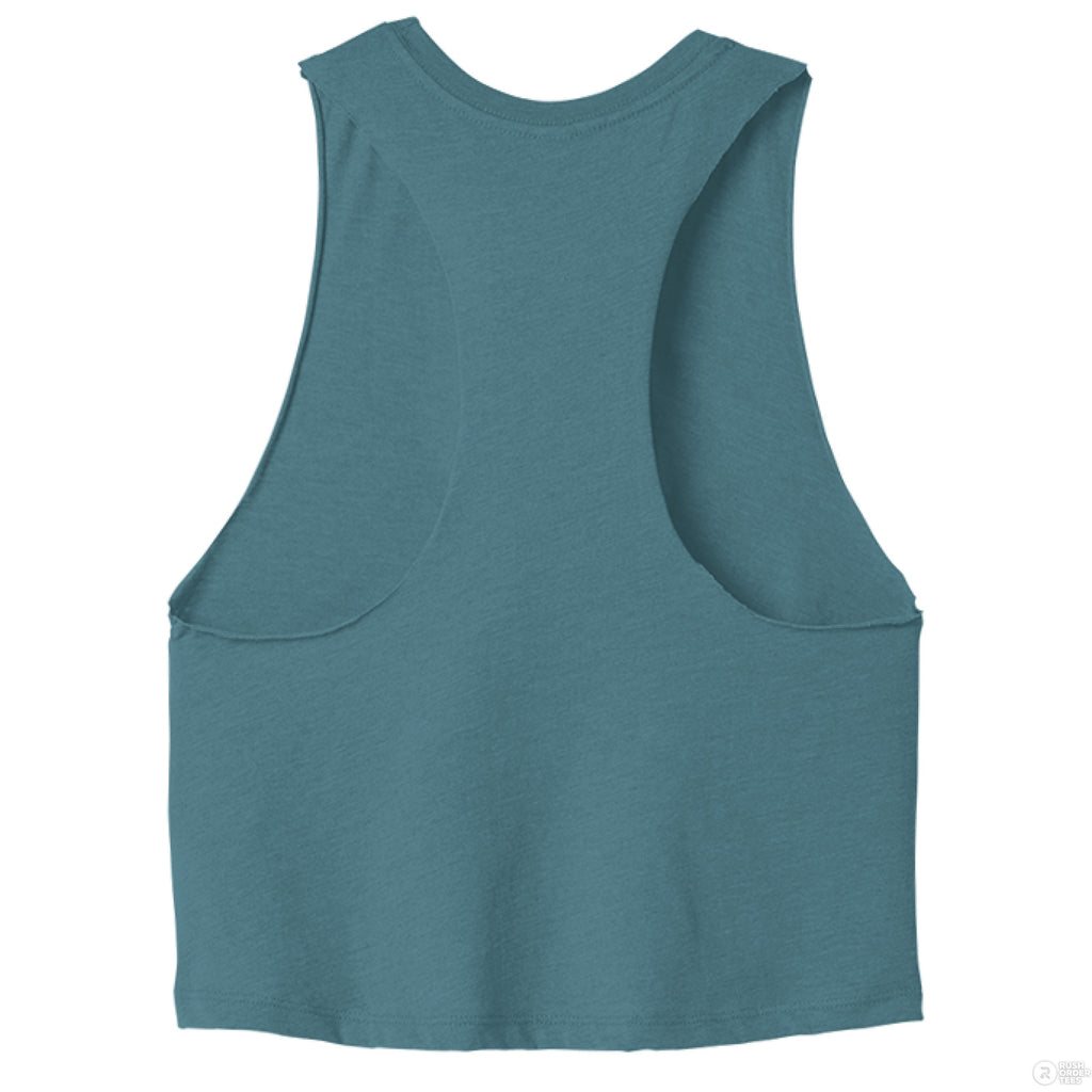 Customizable: Floral Perfume Vibes Racerback Cropped Tank