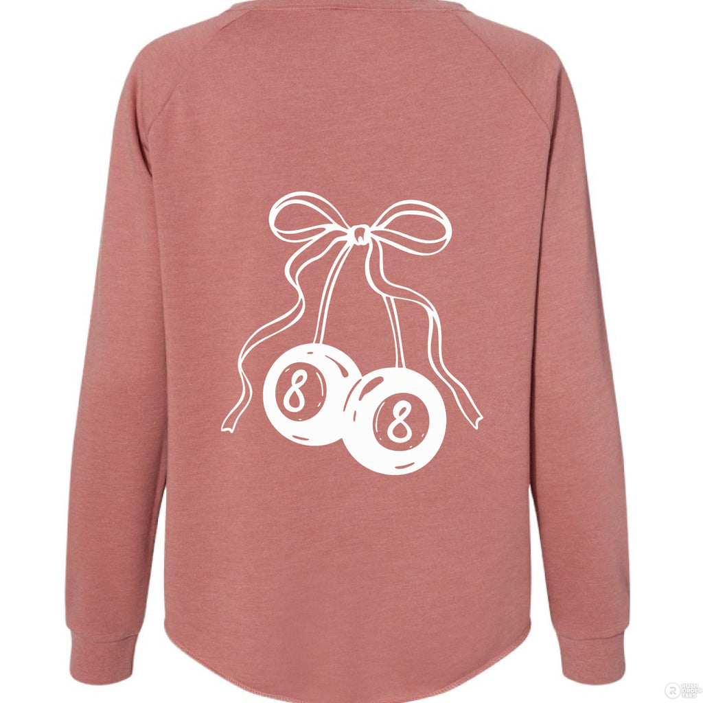 Customizable: Lucky 8 Cherry Coquette Sweatshirt
