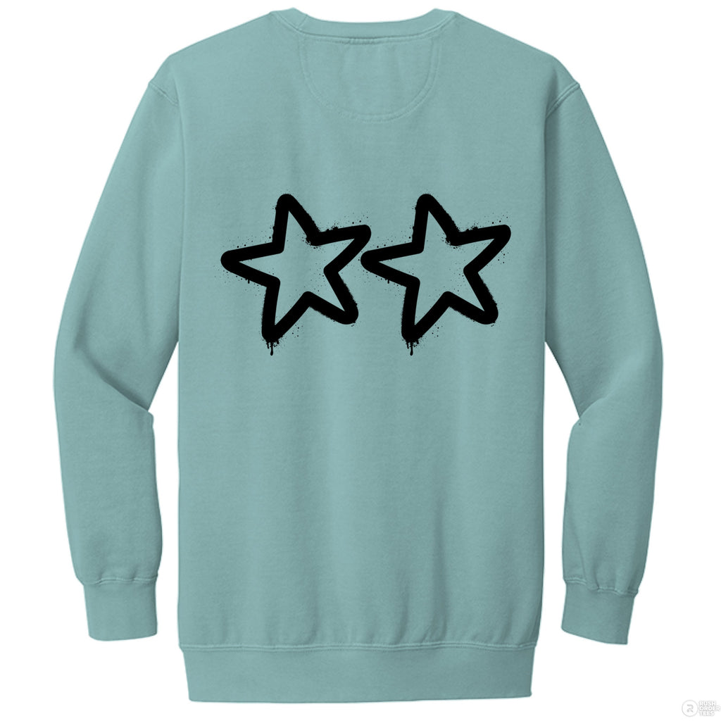 Customizable: Graffiti Stars Crewneck Sweatshirt