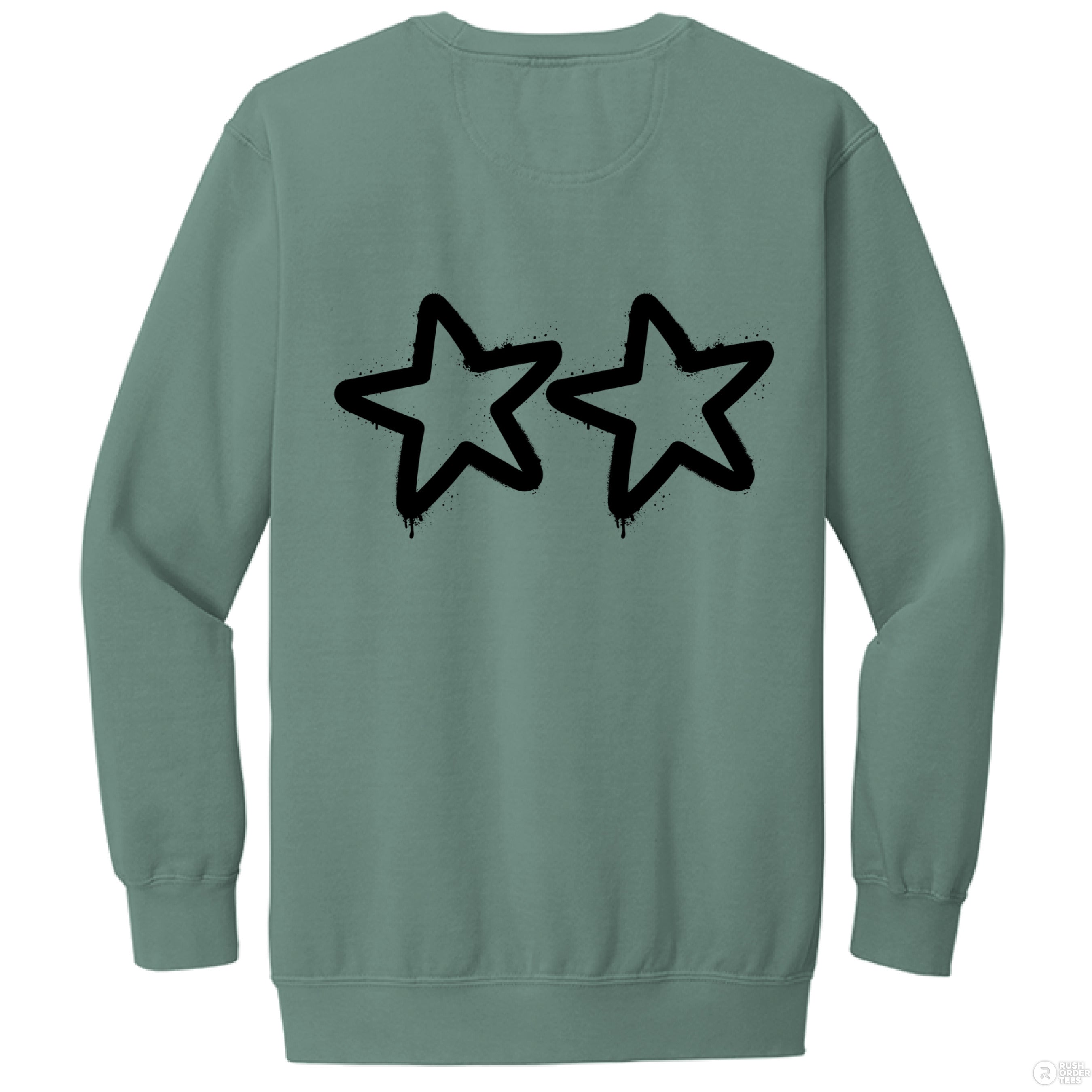 Customizable: Graffiti Stars Crewneck Sweatshirt