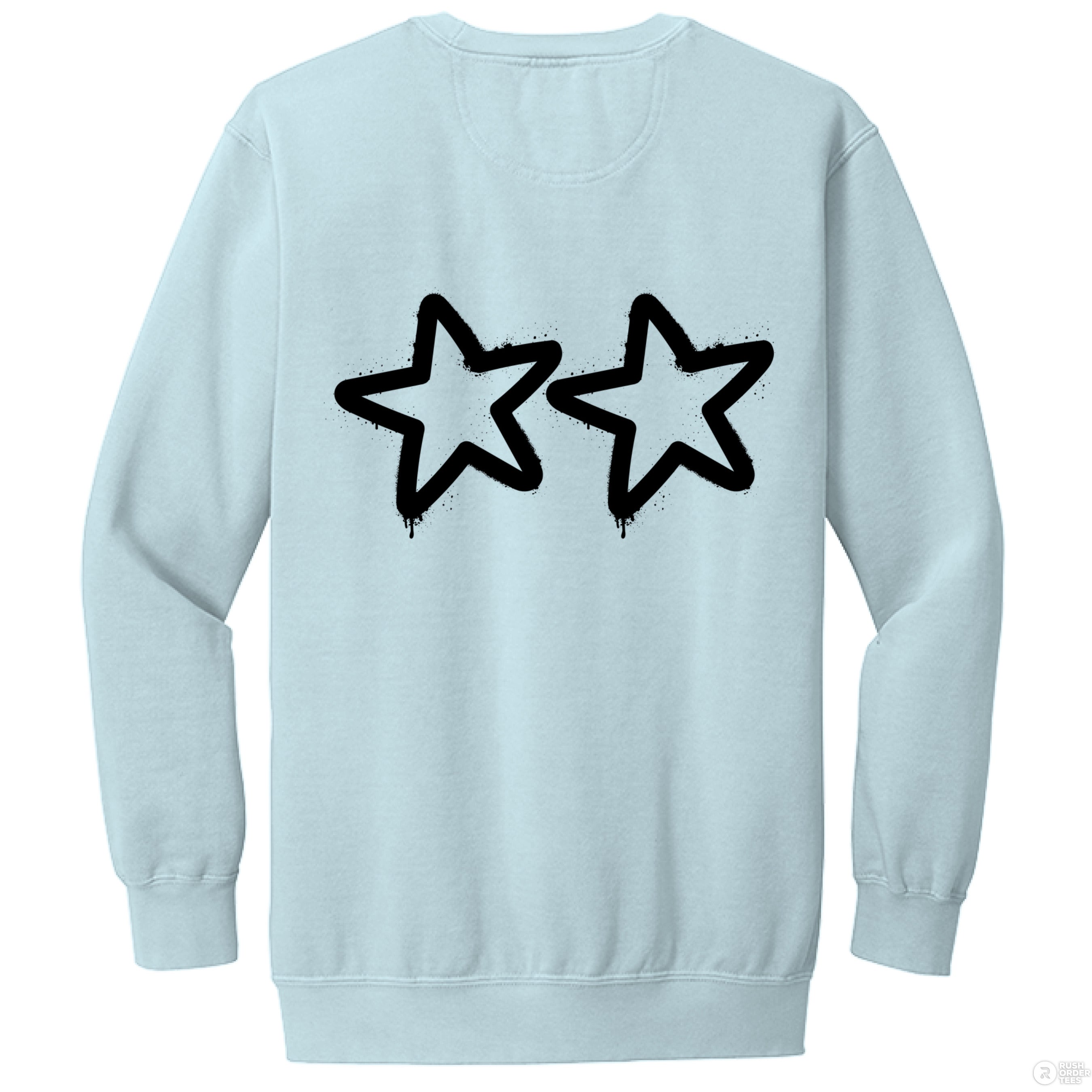 Customizable: Graffiti Stars Crewneck Sweatshirt