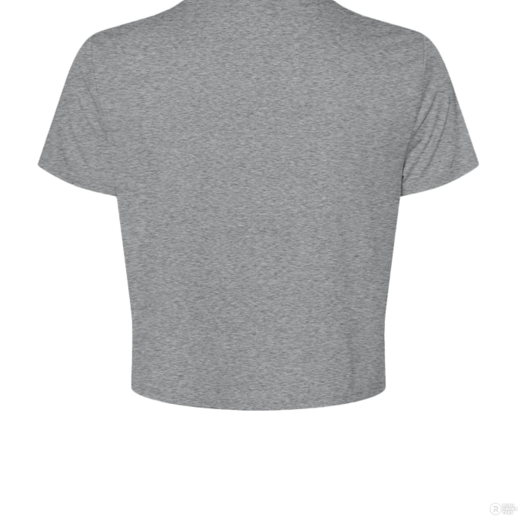 Customizable: Blue Coquette Flowy Cropped T-Shirt