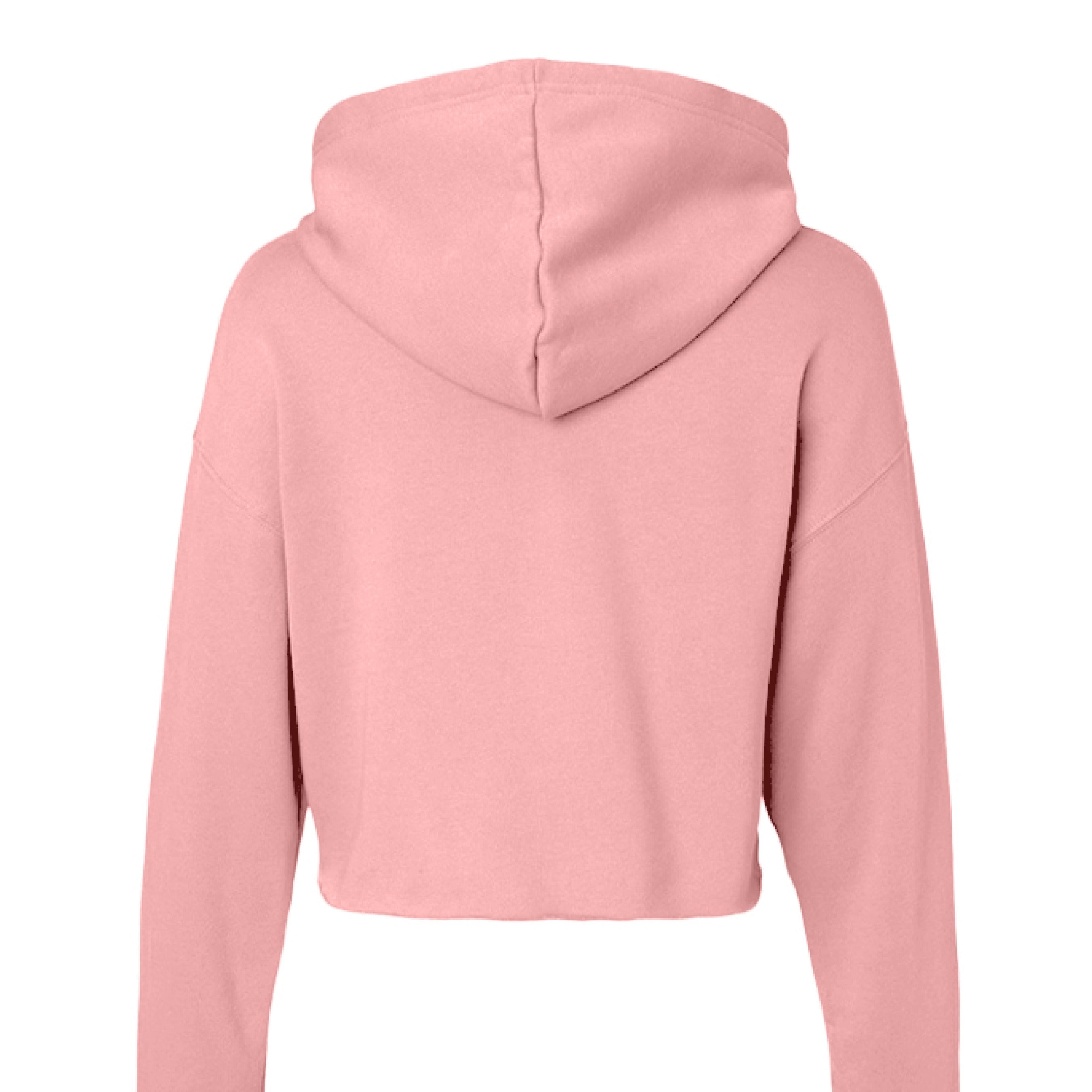 Customizable: Bride Interlocking Rings Cropped Fleece Hoodie