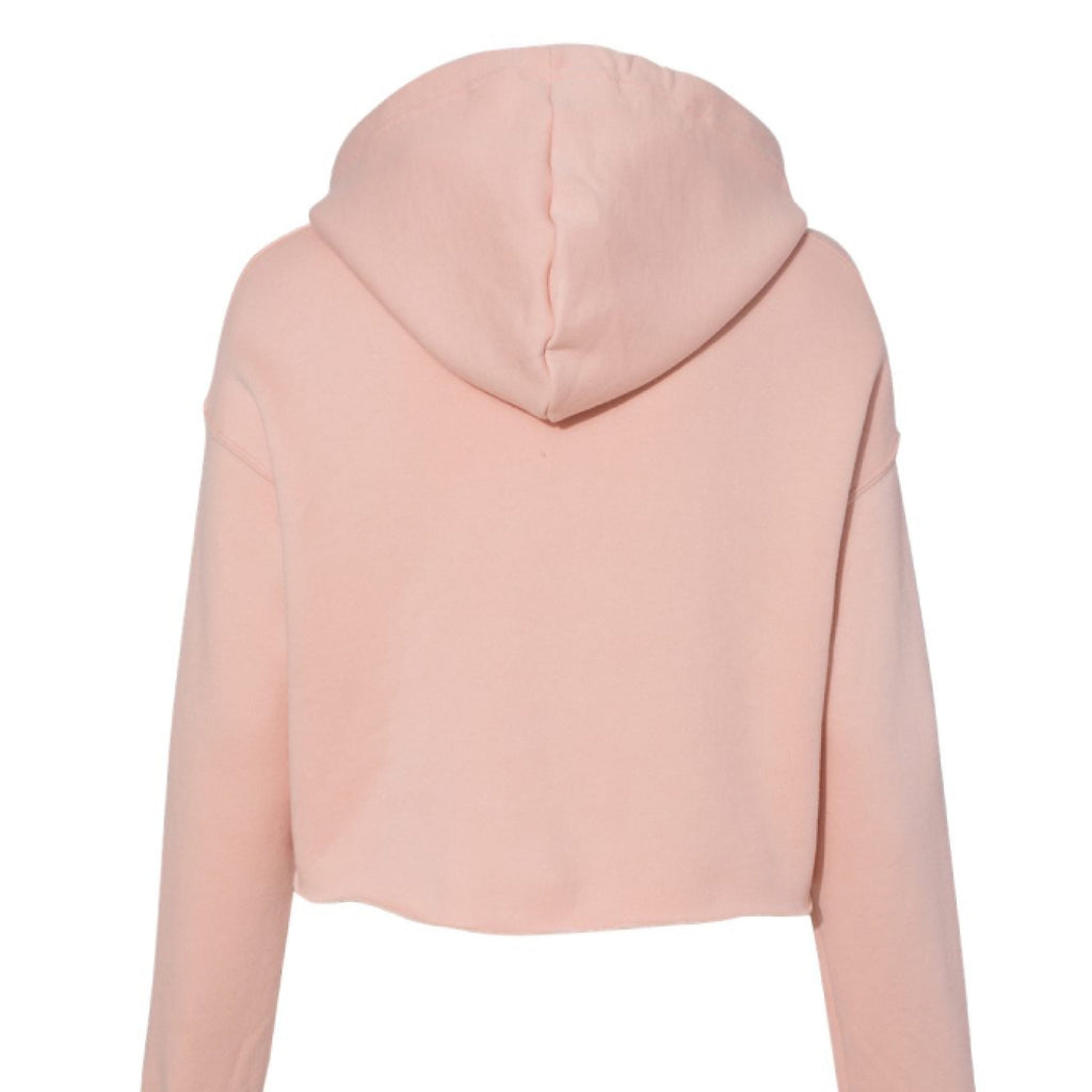 Customizable: Bride Interlocking Rings Cropped Fleece Hoodie