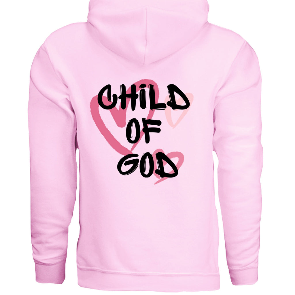 Child of God Pink Hearts Hoodie