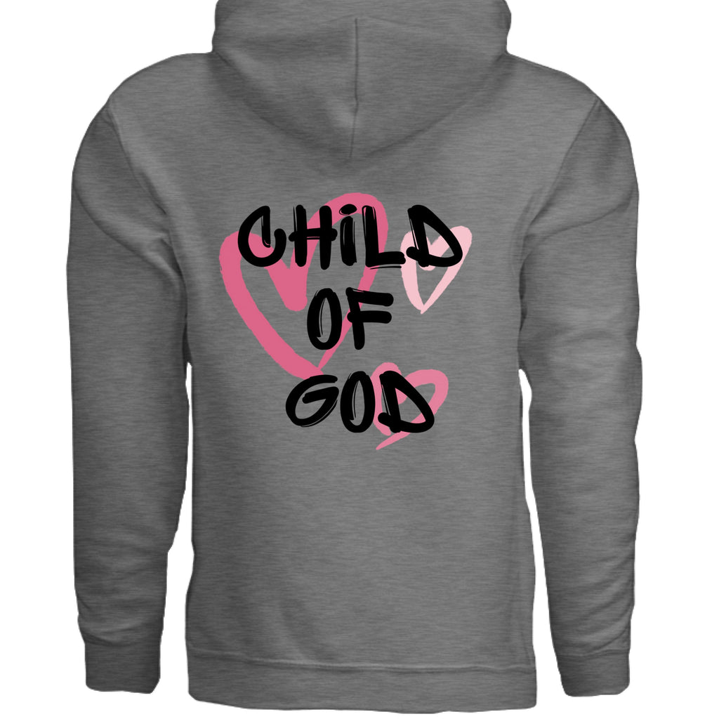 Child of God Pink Hearts Hoodie