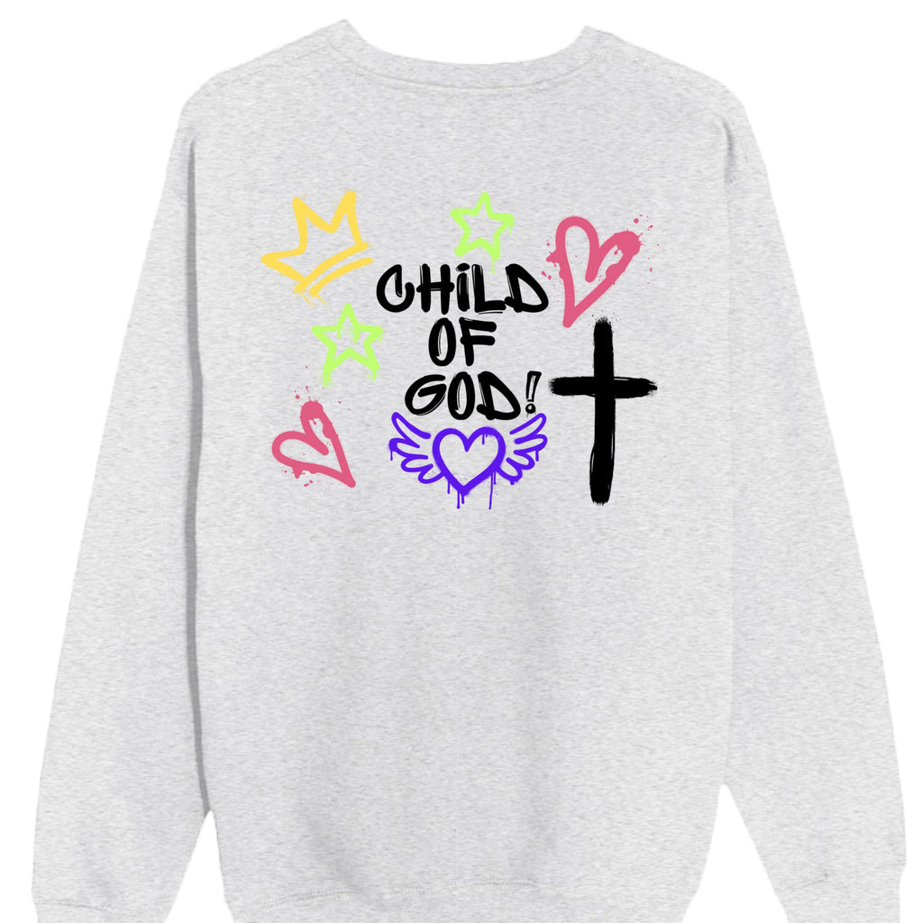 Child of God in Premium Crewneck Sweatshirt