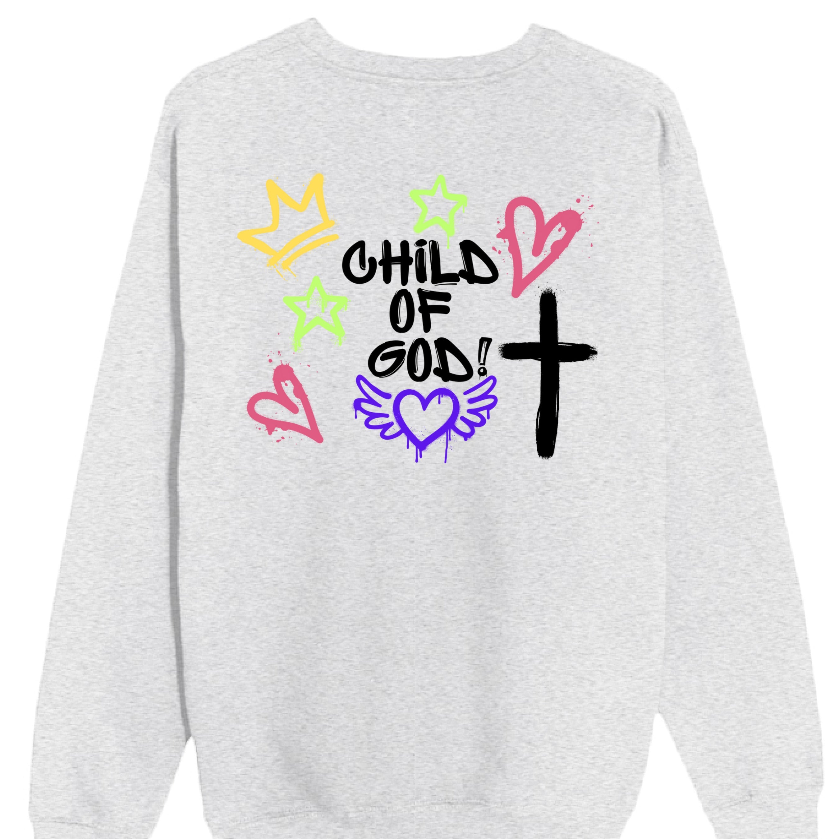 Child of God in Premium Crewneck Sweatshirt