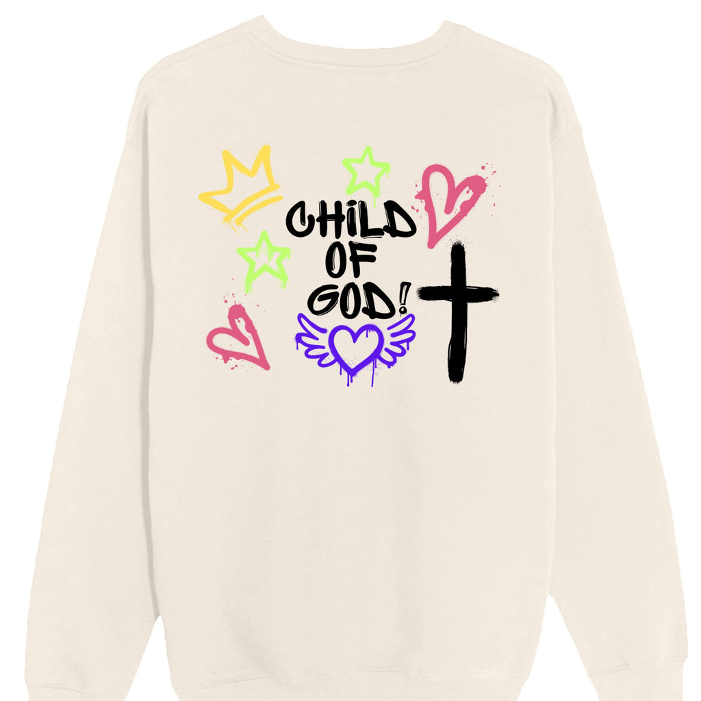 Child of God in Premium Crewneck Sweatshirt