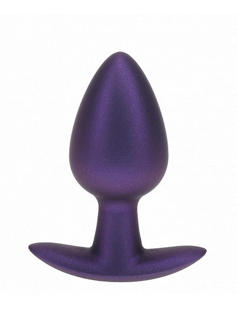 Ouch! Anal Plug Silicone - Medium - Metallic