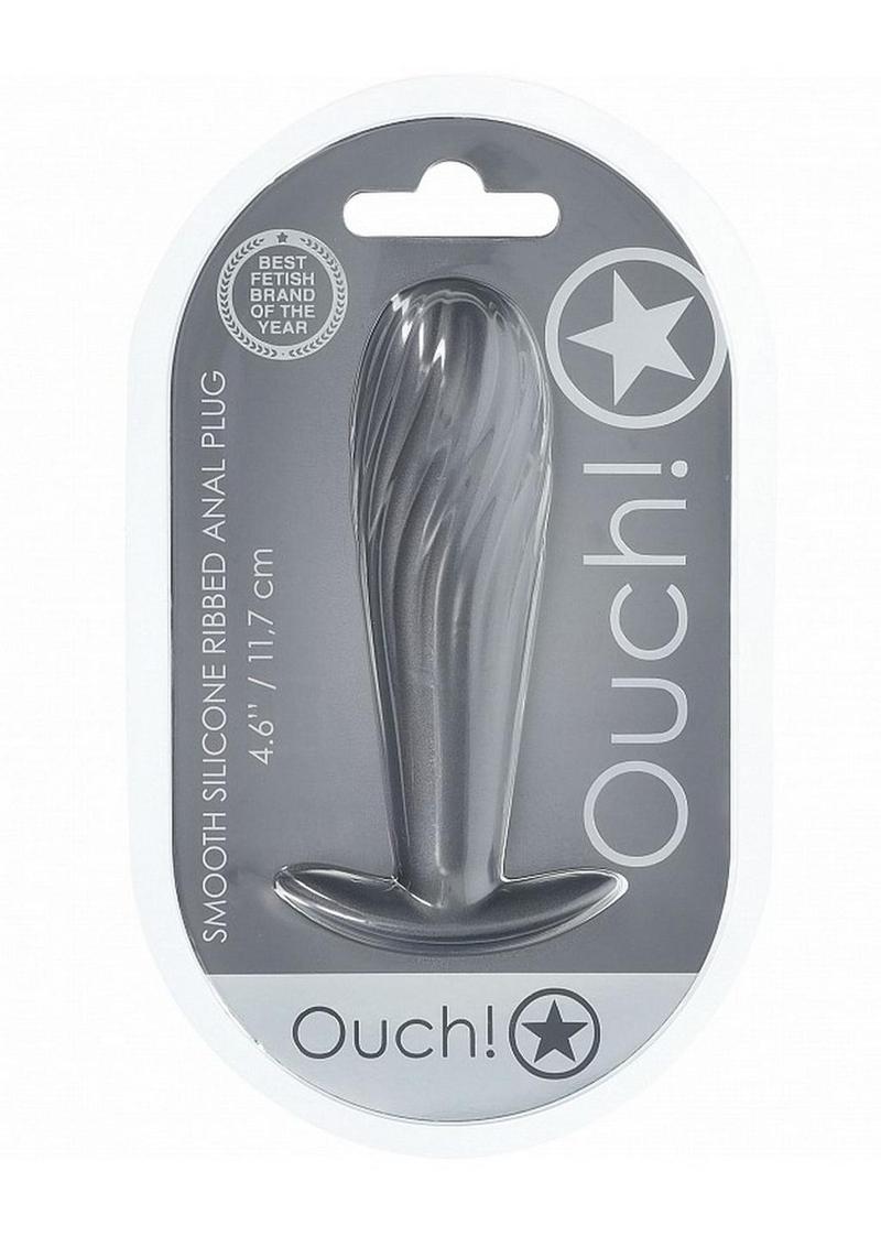 Ouch! Ribbed Anal Plug Silicone