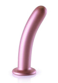 Ouch! Smooth G-Spot Silicone Dildo 7in - Metallic