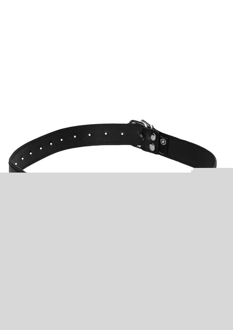 Ouch! Solid Ball Gag with Bonded Leather Straps