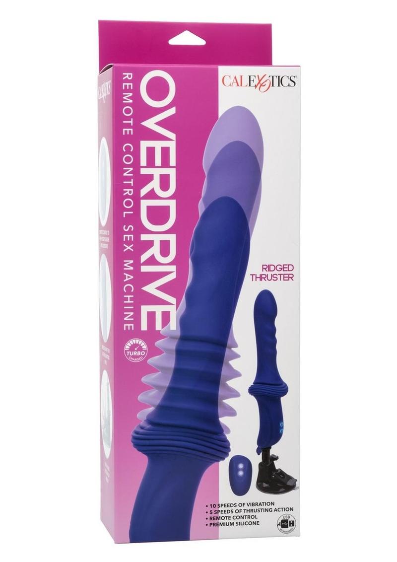 Overdrive Remote Control Rechargeable Silicone Sex Machine Ridge Thruster