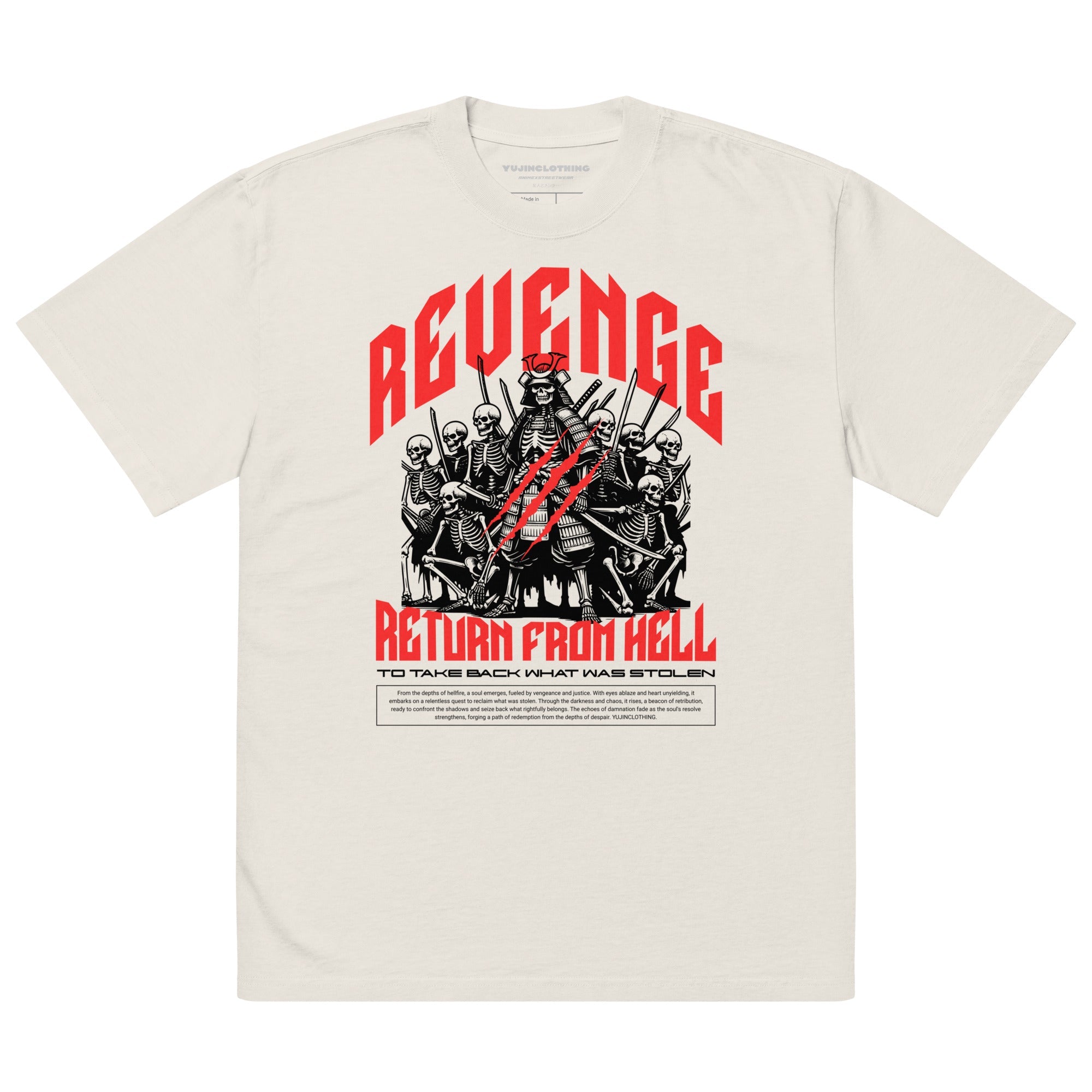 Revenge Oversized Faded T-Shirt