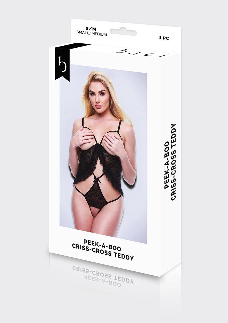 Peek-A-Boo Criss-Cross Teddy