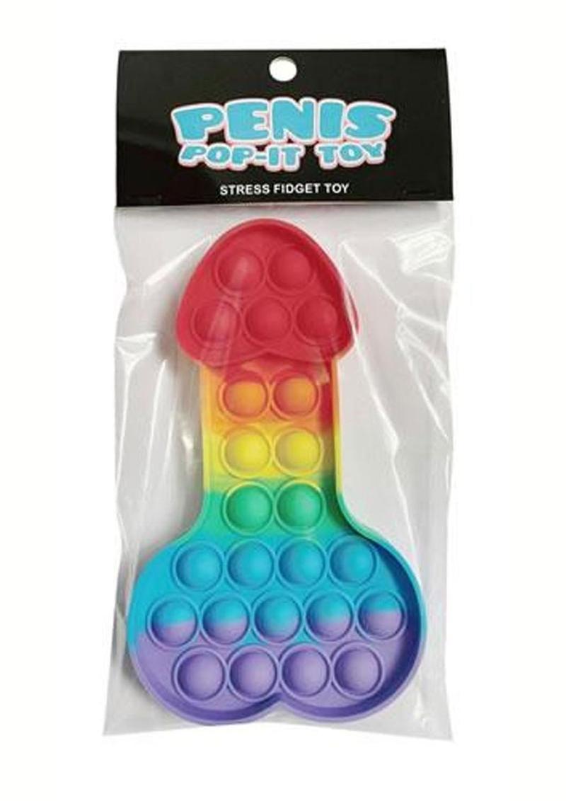 Rainbow Penis Pop-It Fidget Toy
