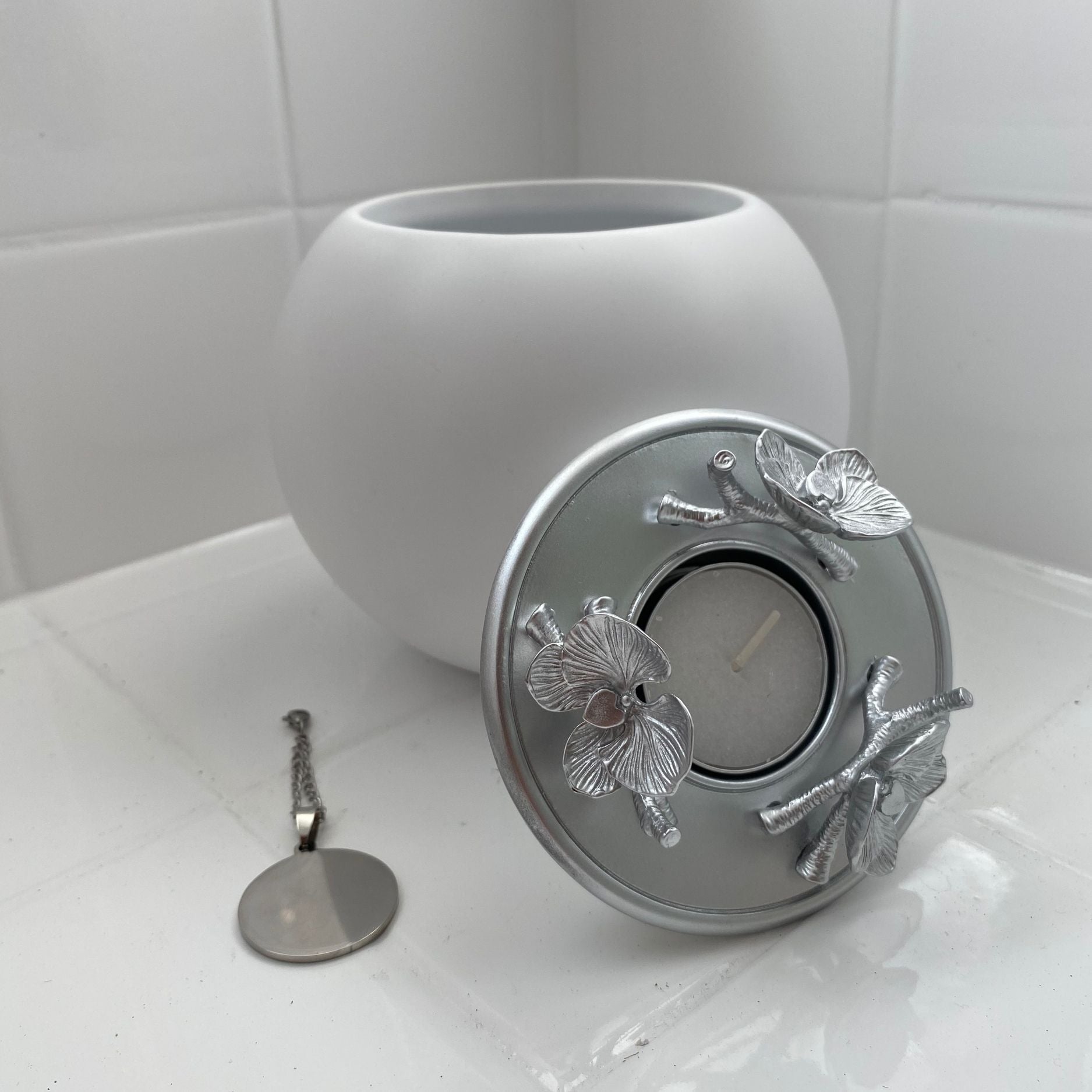 Orchid Urn for Dog & Pet Ashes - Handmade