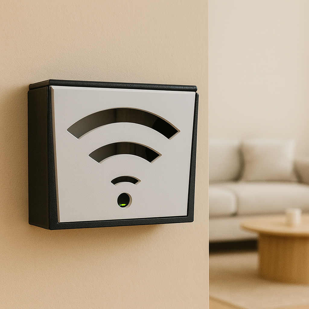 Wall-Mounted WiFi Router Box Cover | Modern Cable Management Organizer