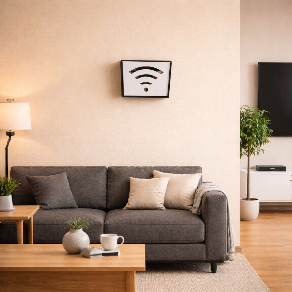 Wall-Mounted WiFi Router Box Cover | Modern Cable Management Organizer