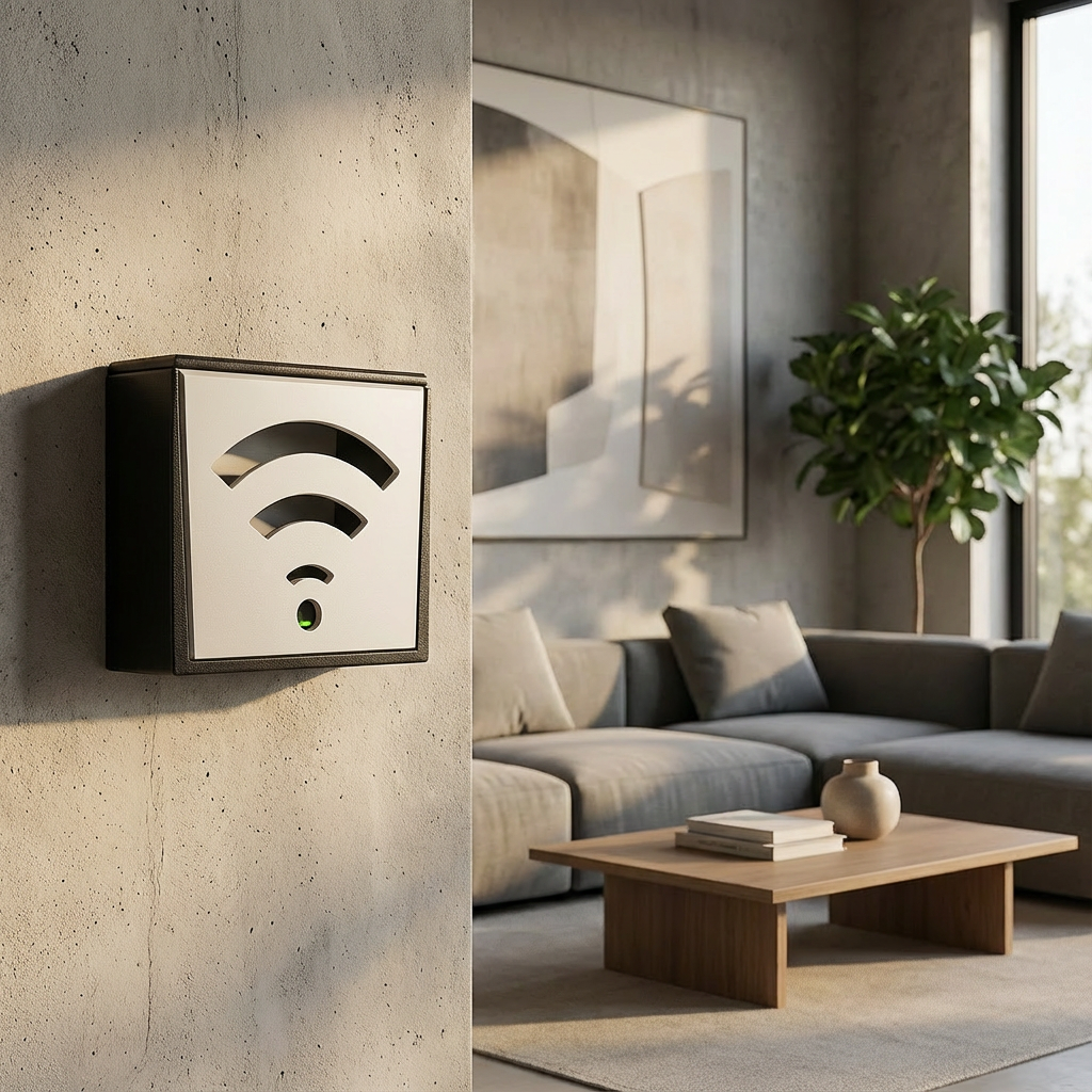 Wall-Mounted WiFi Router Box Cover | Modern Cable Management Organizer