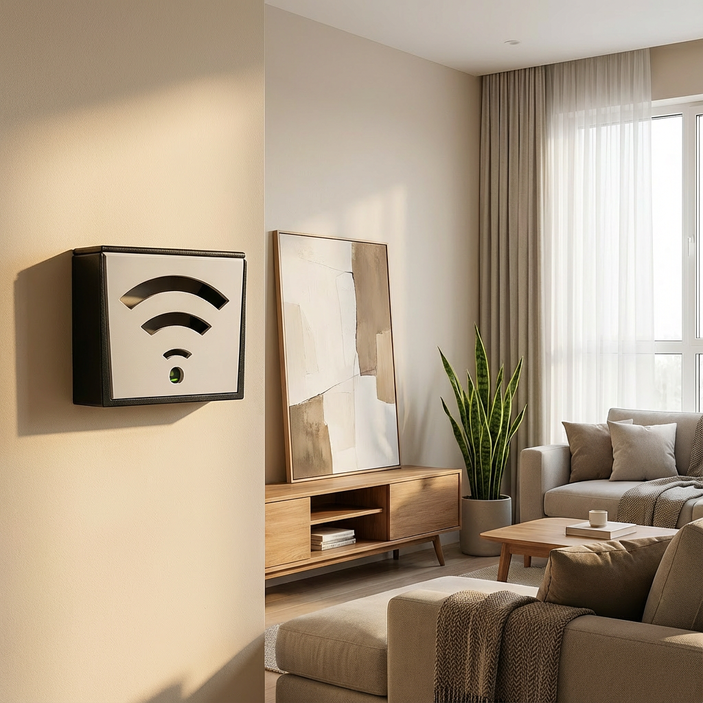 Wall-Mounted WiFi Router Box Cover | Modern Cable Management Organizer