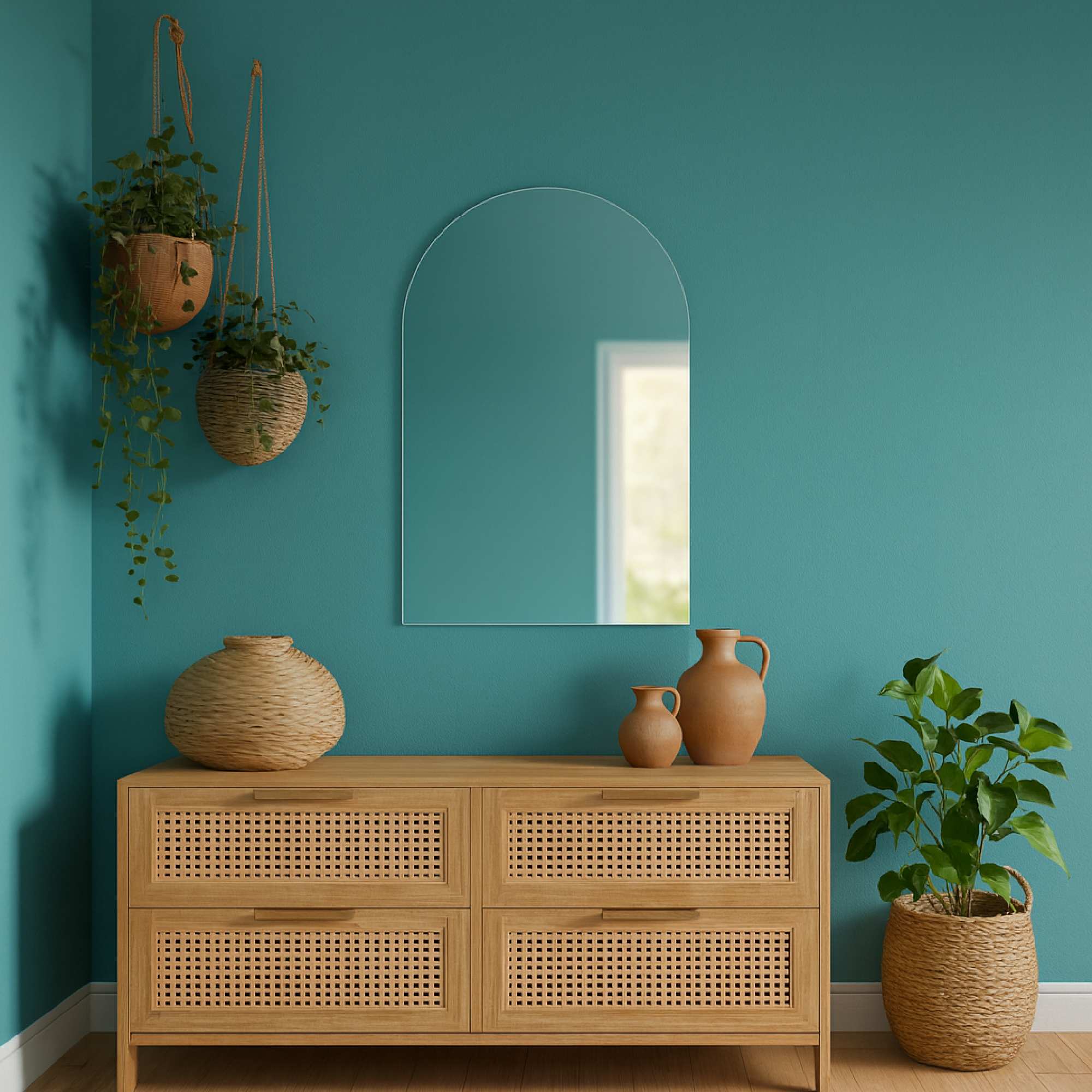 Arched LED Bathroom Mirror – Modern Lighted Vanity Mirror with Touch Sensor | Handmade Frameless Backlit Wall Mirror
