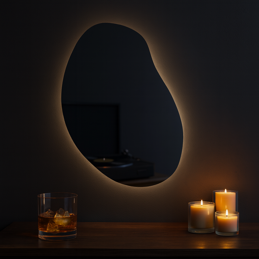 LED Bathroom Mirror with Lights | Irregular Vanity Mirror | Touch Sensor | Custom Sizes