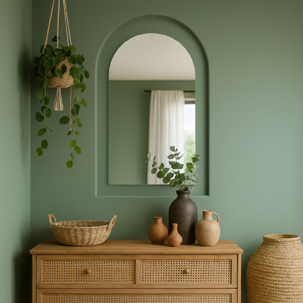Arched LED Bathroom Mirror – Modern Lighted Vanity Mirror with Touch Sensor | Handmade Frameless Backlit Wall Mirror