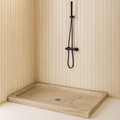 Travertine Shower Base 63x35 | Natural Stone Shower Pan USA | Luxury Marble Tray