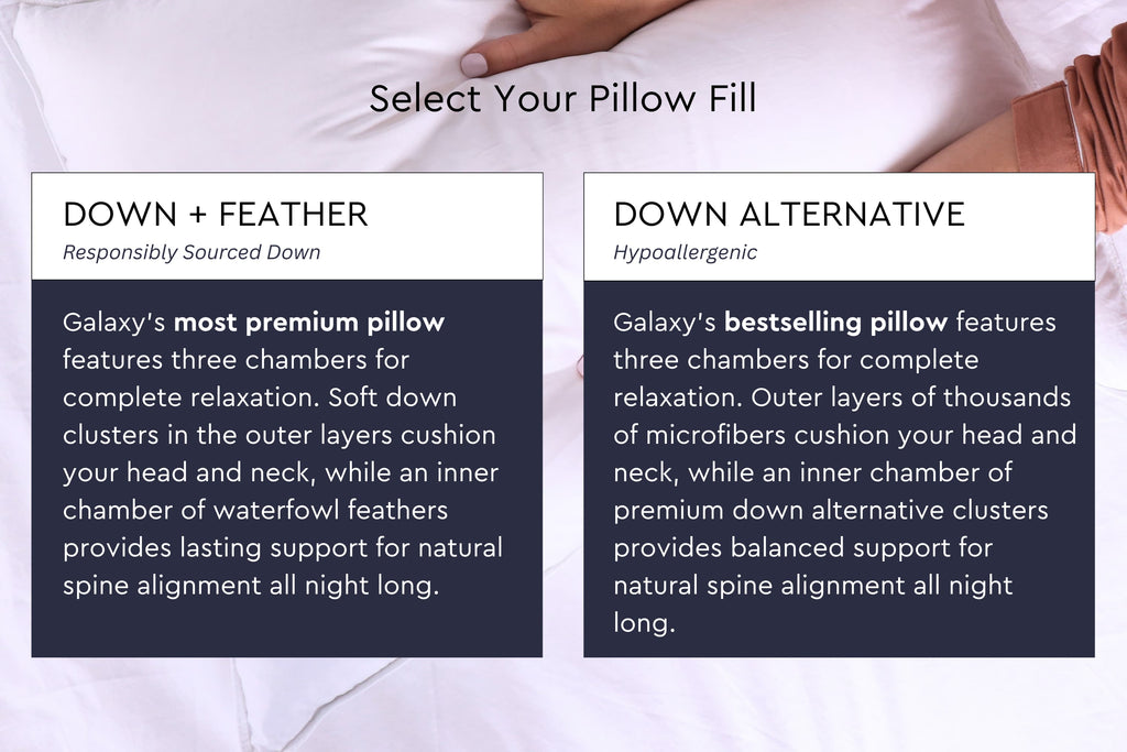 Down + Feather Chamber Pillow