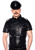 Prowler Red Police Shirt Piped