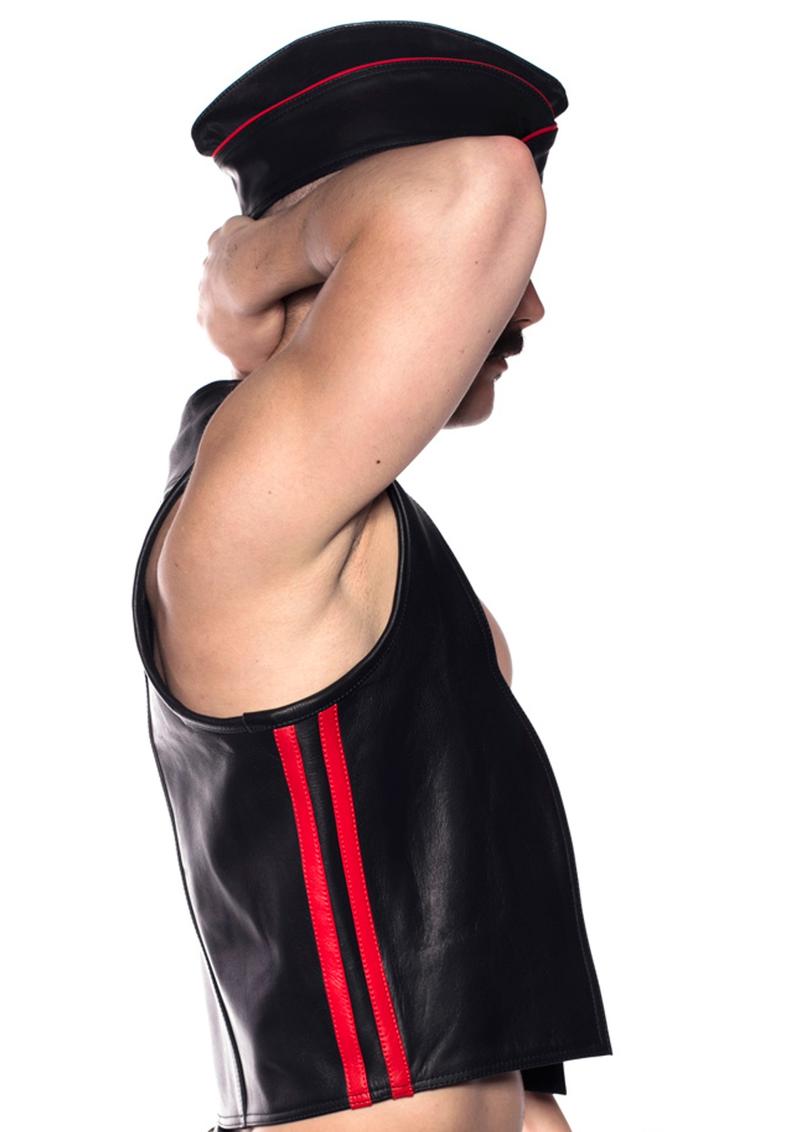 Prowler Red Waistcoat Stripe