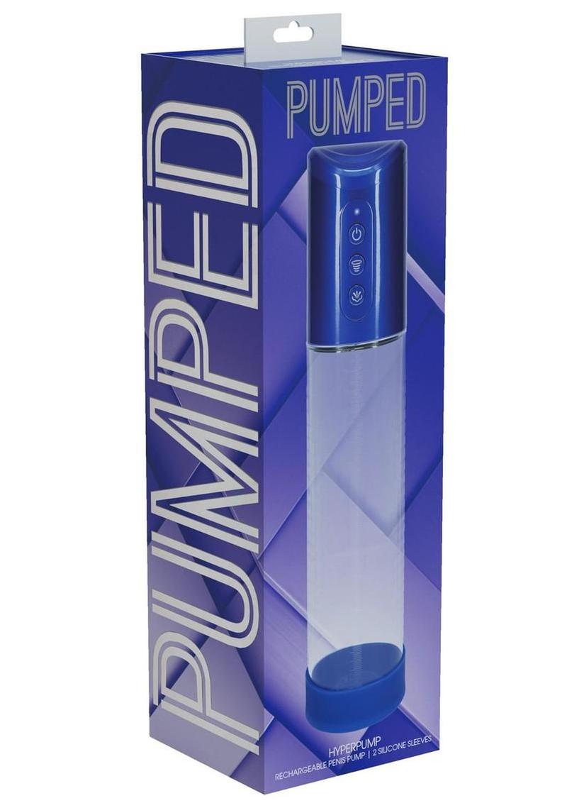 Pumped Hyperpump 3 Function Automatic Rechargeable Penis Pump - Metallic