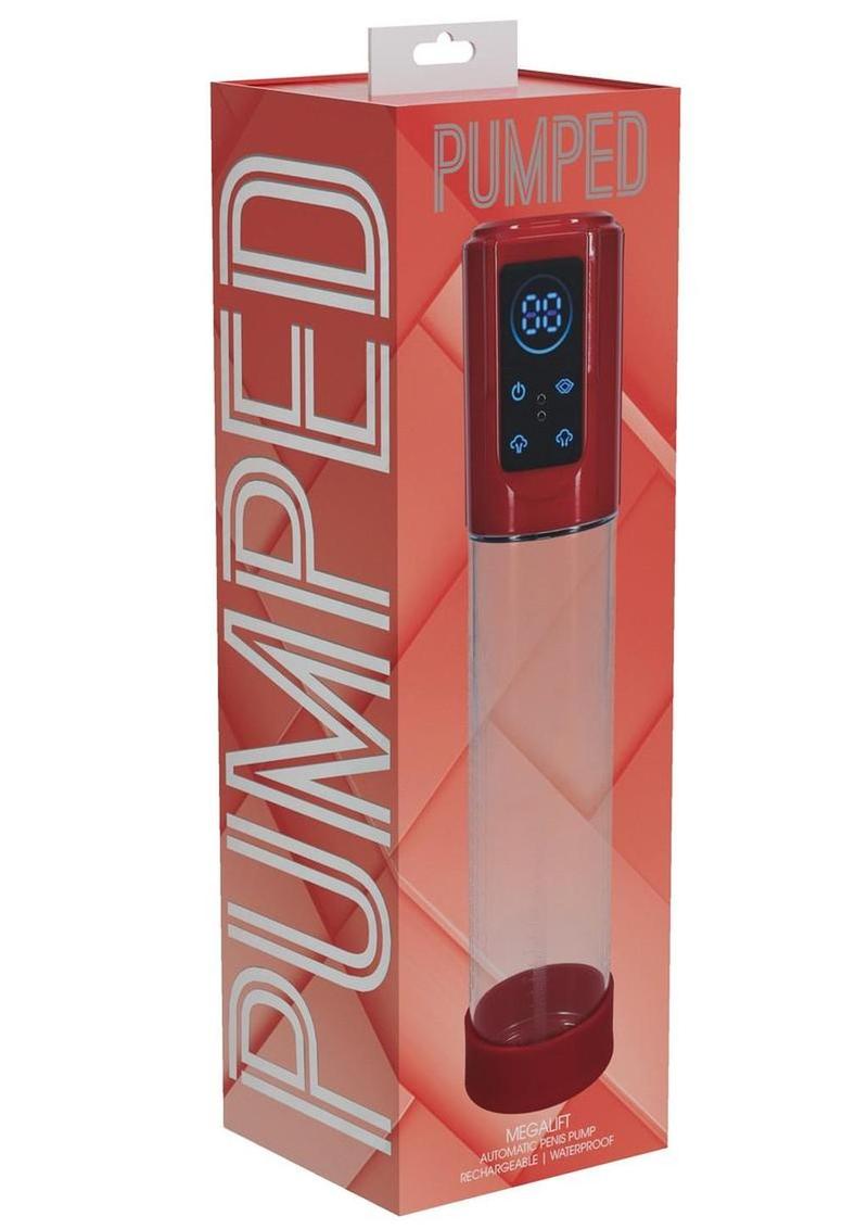 Pumped Megalift 6 Function Automatic Rechargeable Penis Pump - Metallic