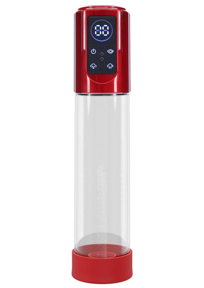 Pumped Megalift 6 Function Automatic Rechargeable Penis Pump - Metallic