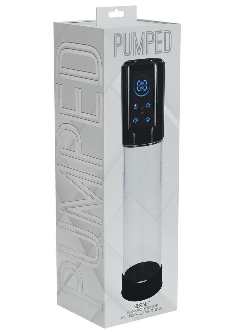 Pumped Megalift Automatic 6 Function Rechargeable Penis Pump
