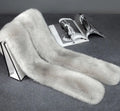 Faux Fur Long Scarf, Warm Fur Collar and Shawl