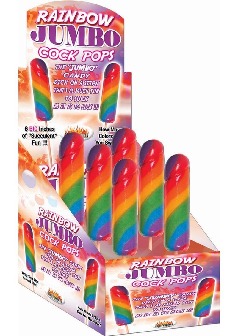 Rainbow Jumbo Cock Pops