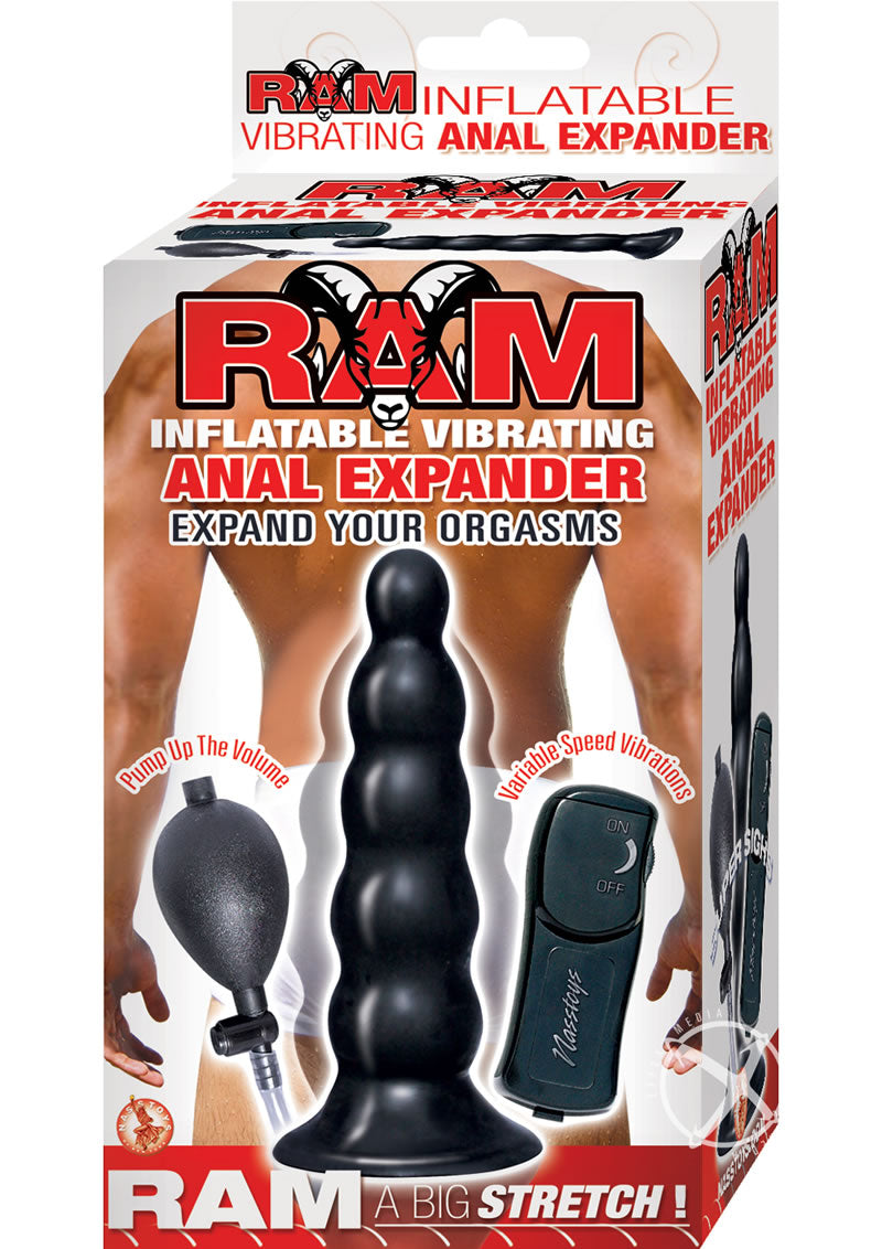 Ram Inflatable Vibrating Anal Expander Butt Plug