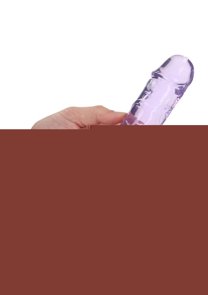 Realrock Crystal Clear Straight No Balls Dildo