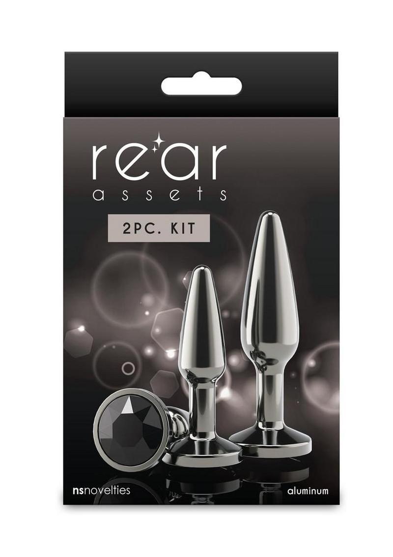 Rear Assets Tapered Trainer Chrome Plated Anal Plugs Kit