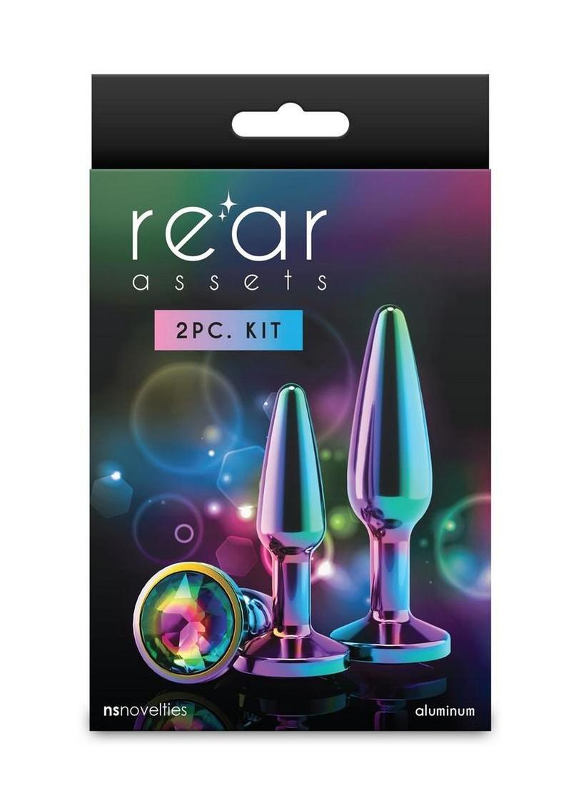 Rear Assets Tapered Trainer Chrome Plated Anal Plugs Kit