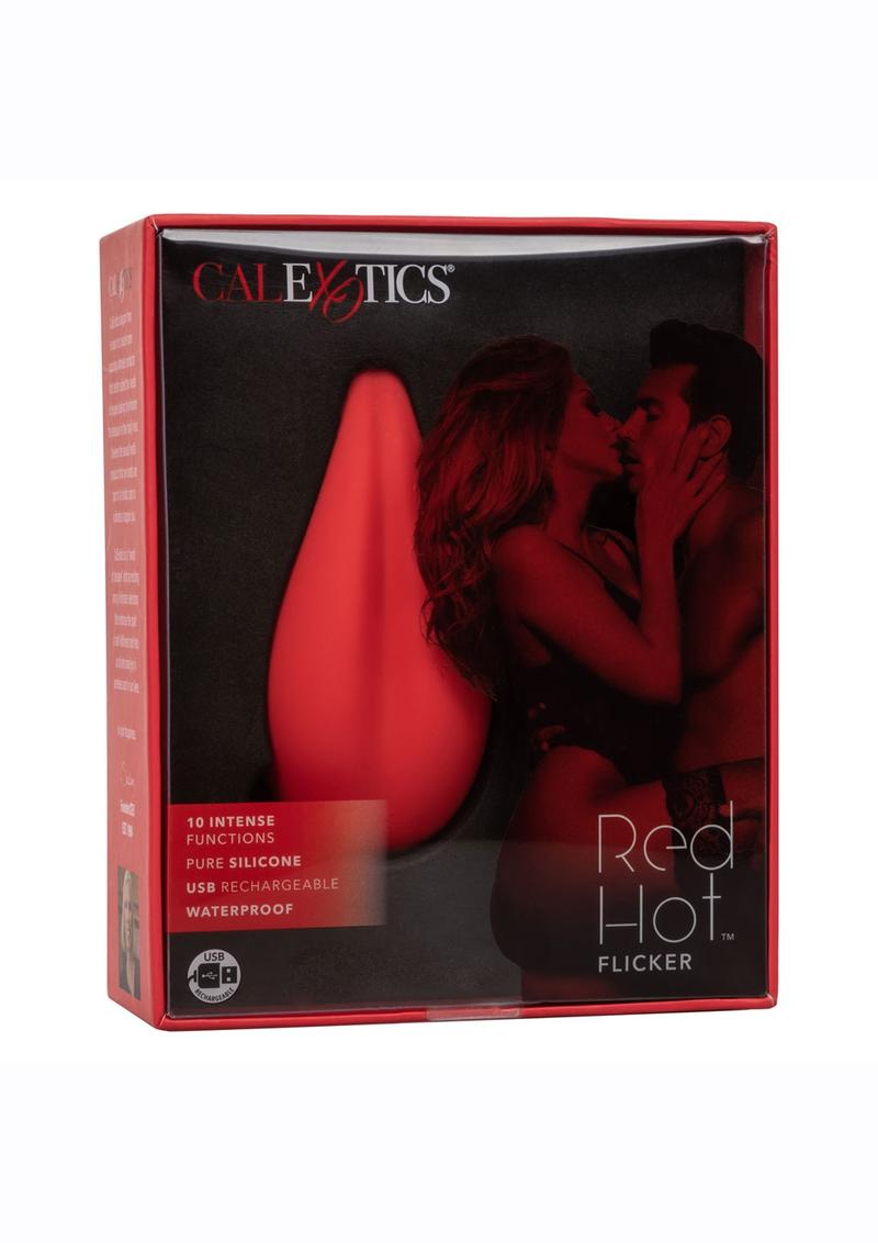 Red Hot Flicker Rechargeable Silicone Massager