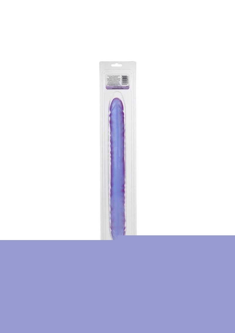 Reflective Gel Veined Double Dildo