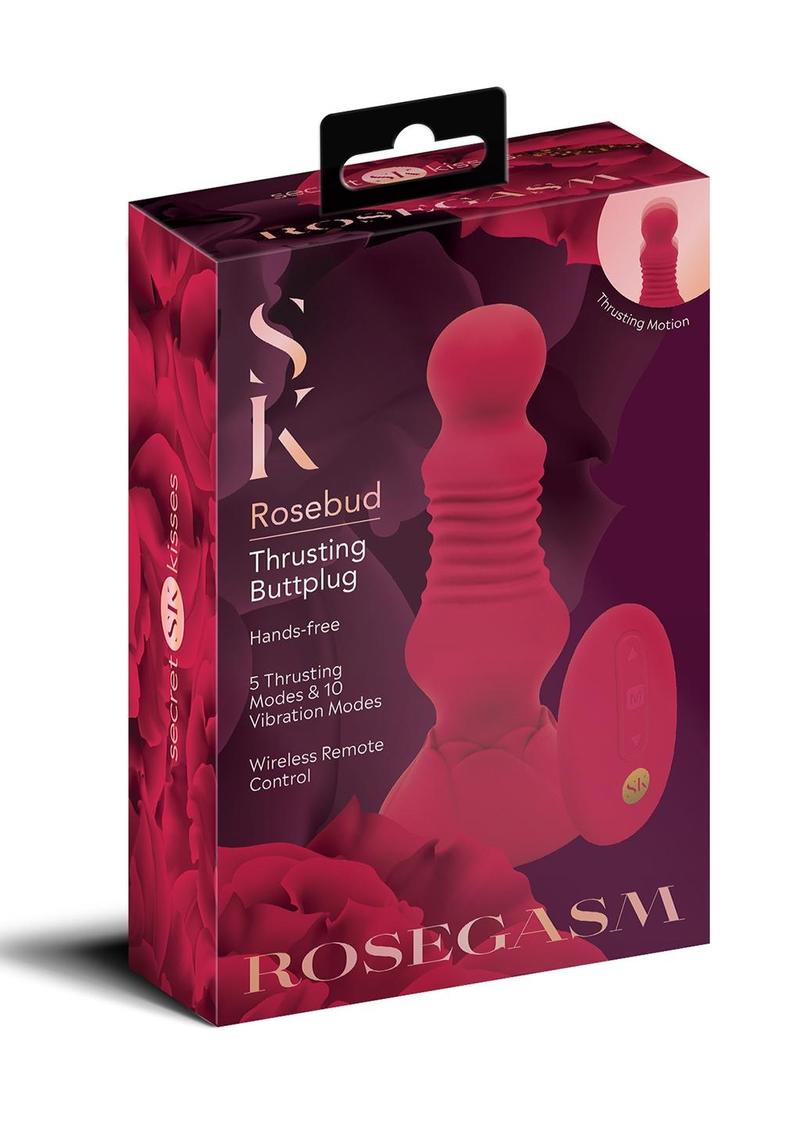 Remote Contrl Thrusting Rosebud Buttplug