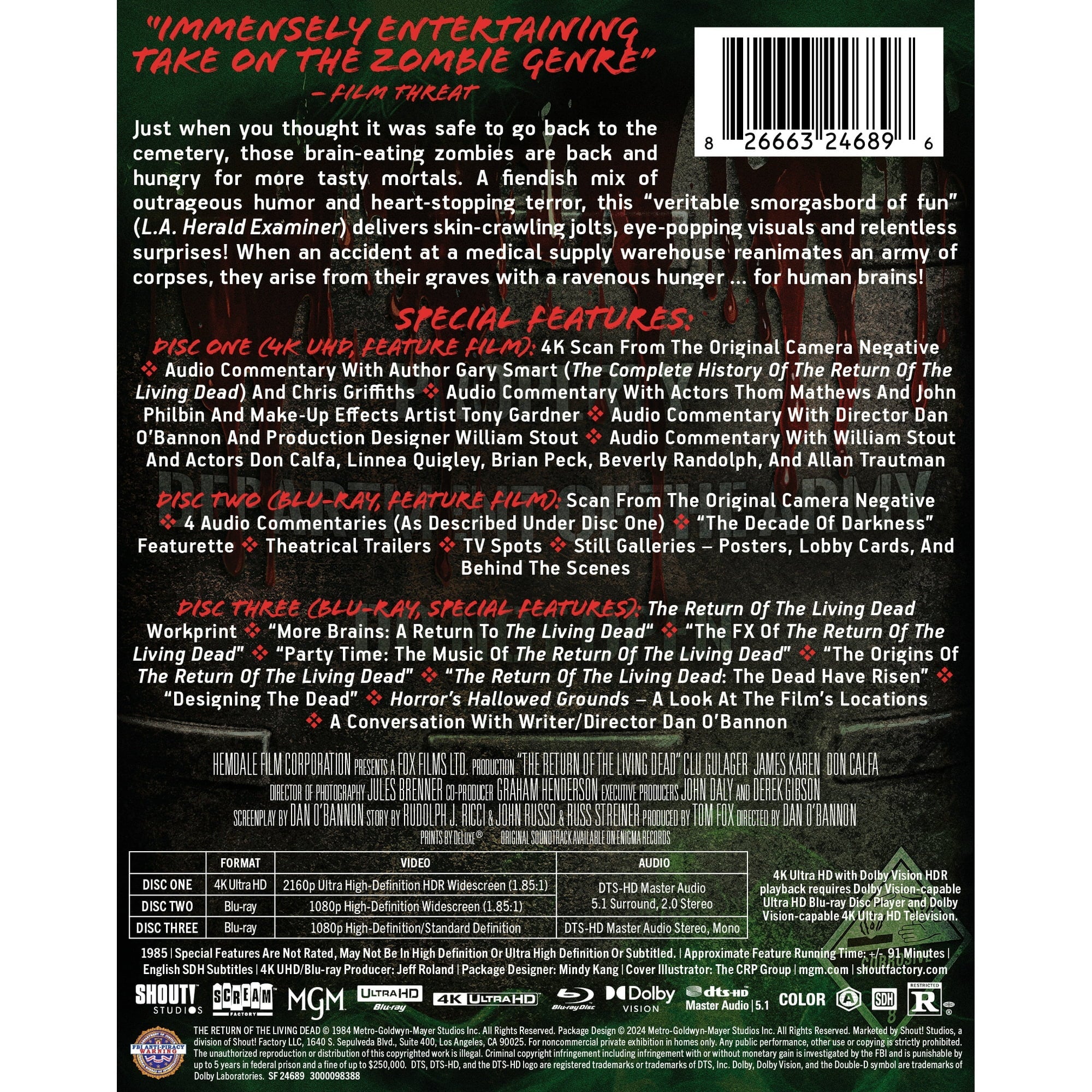 The Return of the Living Dead - Steelbook (4K Ultra HD + Blu-ray + Digital)