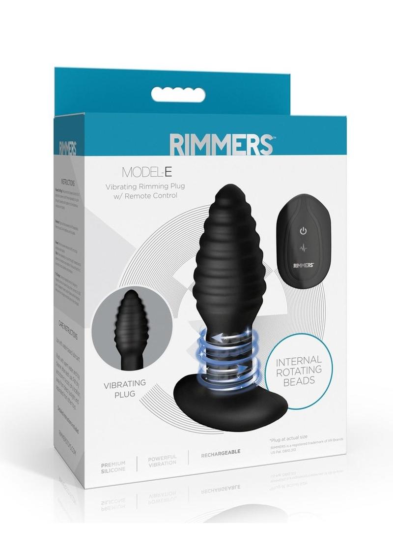 Rimmers Model-E Vibrating Rechargeable Silicone Rimming Plug with Remote Control