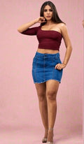 7030 100%  Authentic Colombian  Push Up SKIRT
